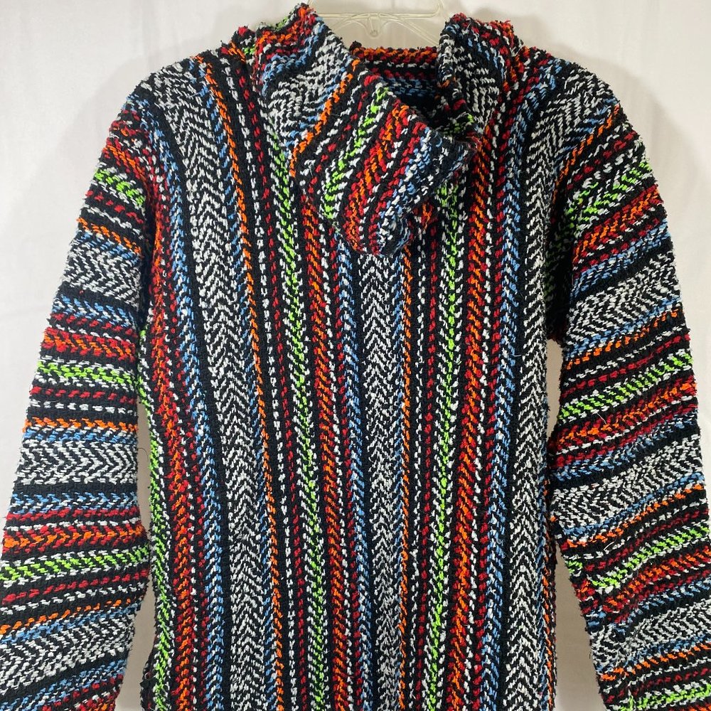 Earth Ragz Multicolor Hooded Pullover Sweater NWOT Women's Size Large - Picture 13 of 16